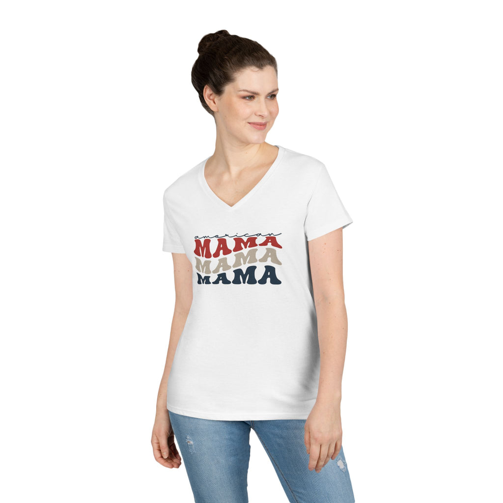 'Merica Mama Ladies' V-Neck