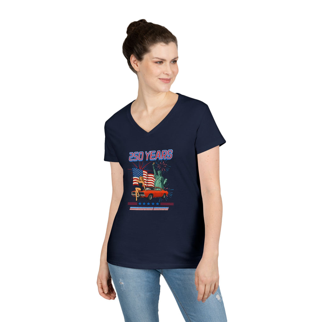 American Made Ladies' V-Neck
