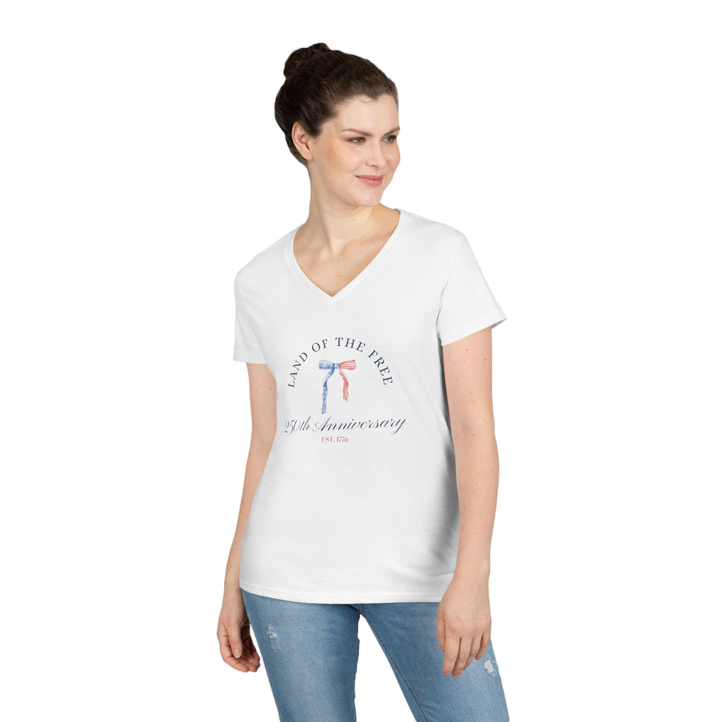 Land of the Free Ladies' V-Neck