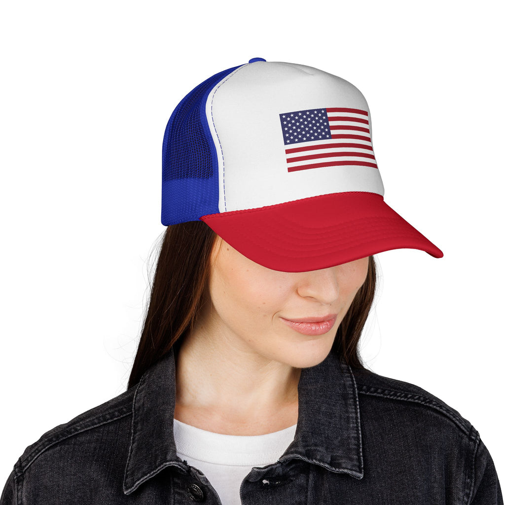 American Flag Trucker Hat