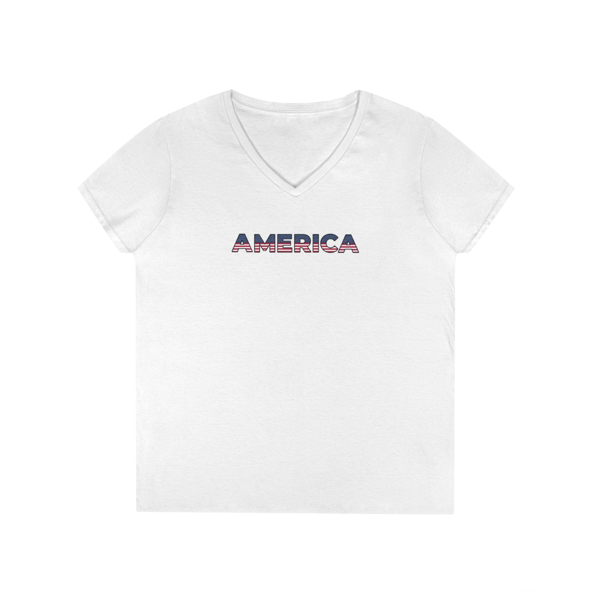 America Ladies' V-Neck