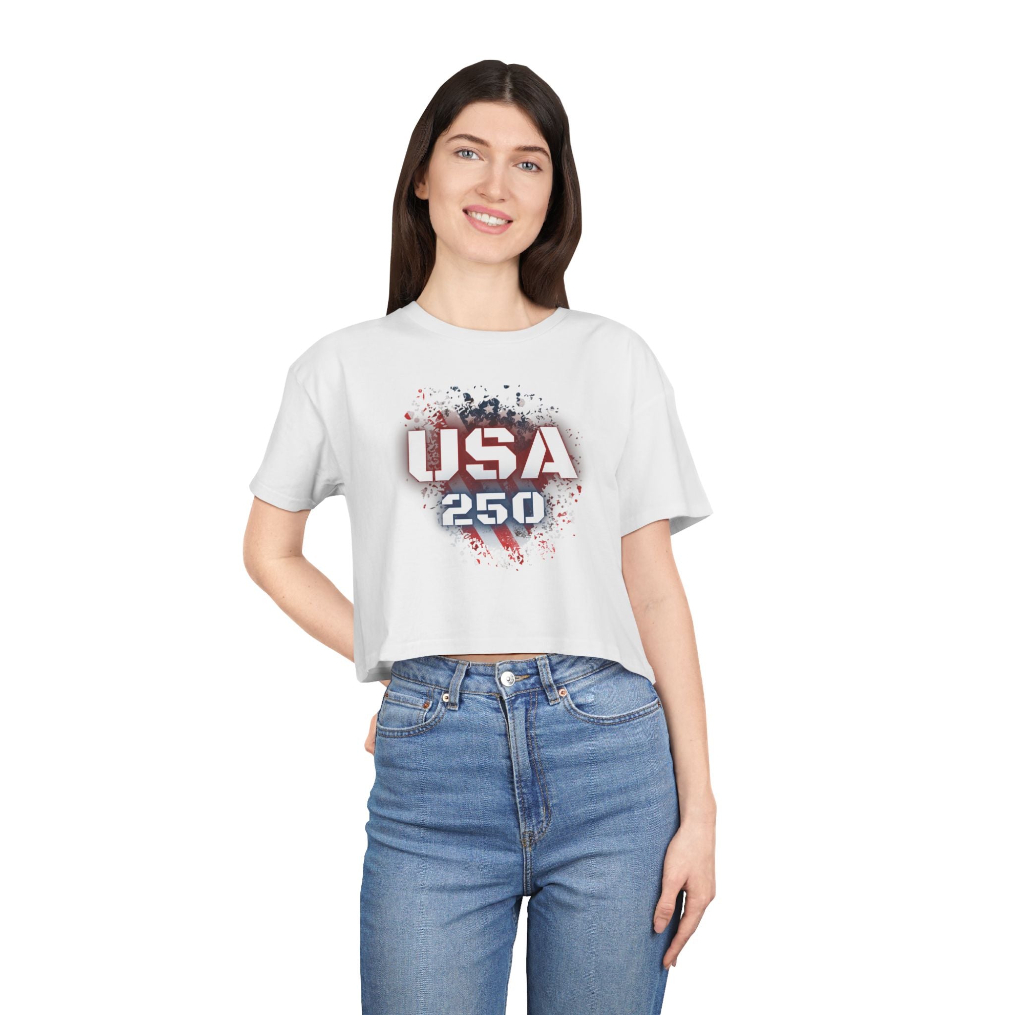 Heart of a Patriot 'Merica Crop