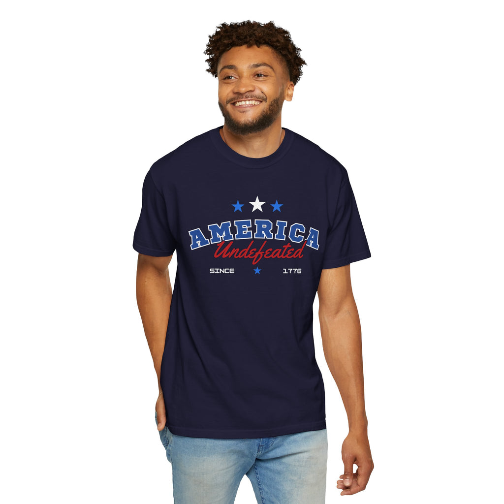 America Undefeated - Unisex Garment-Dyed T-shirt