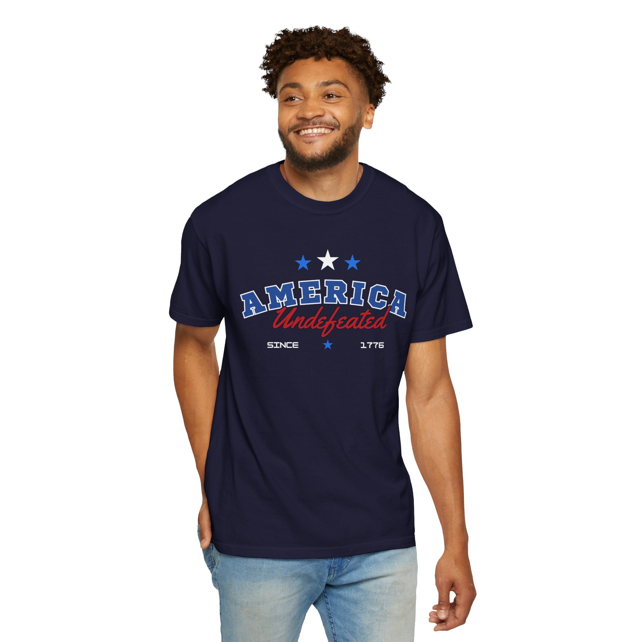America Undefeated - Unisex Garment-Dyed T-shirt