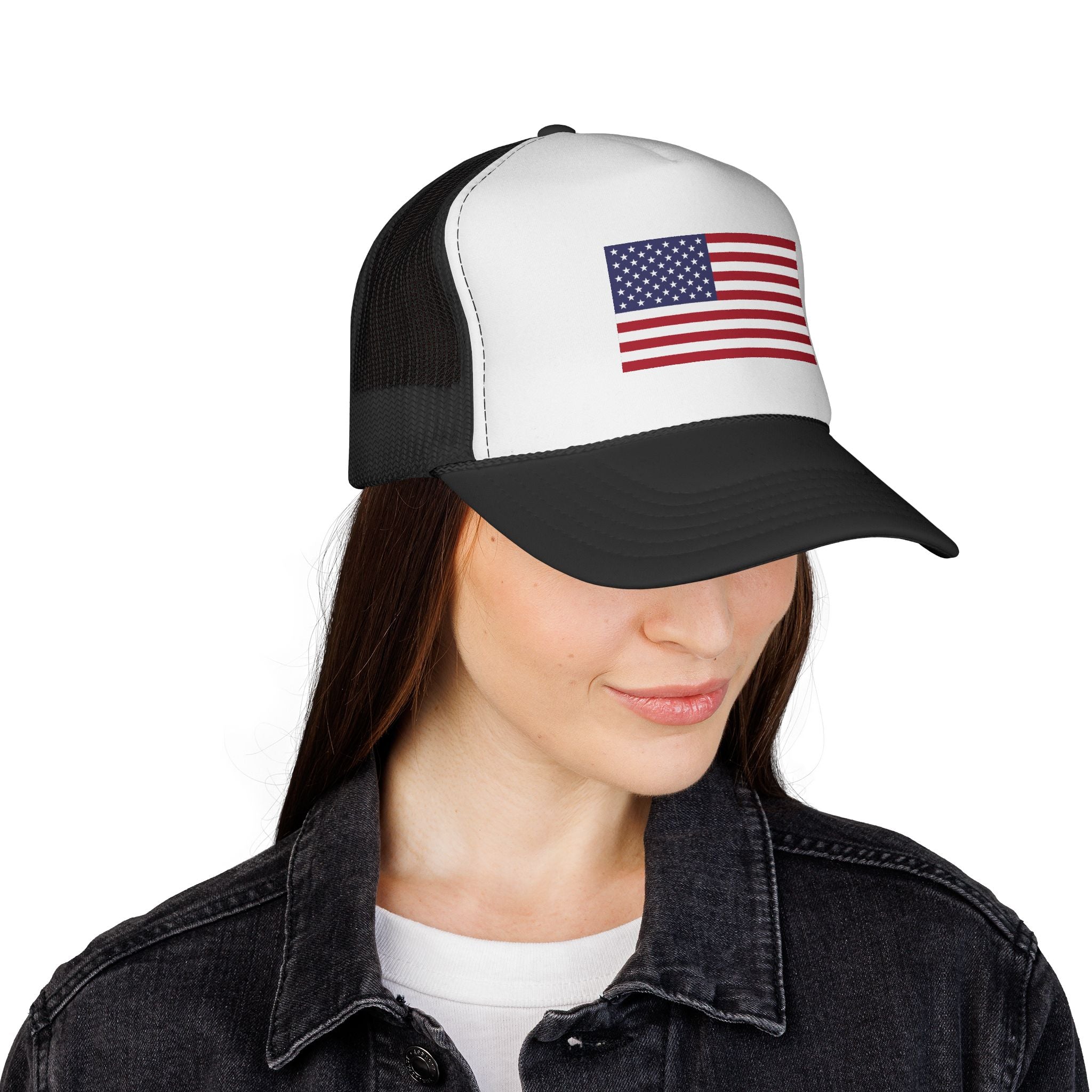 American Flag Trucker Hat