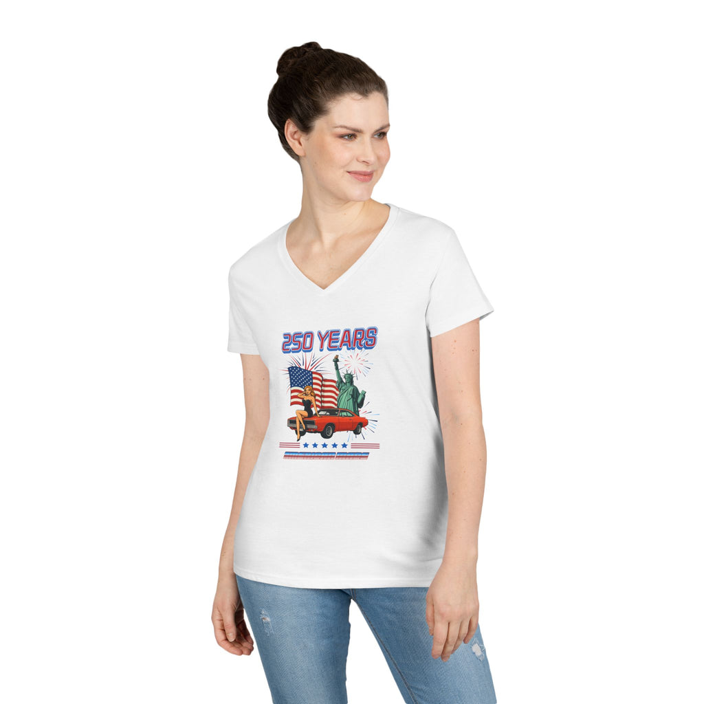 American Made Ladies' V-Neck