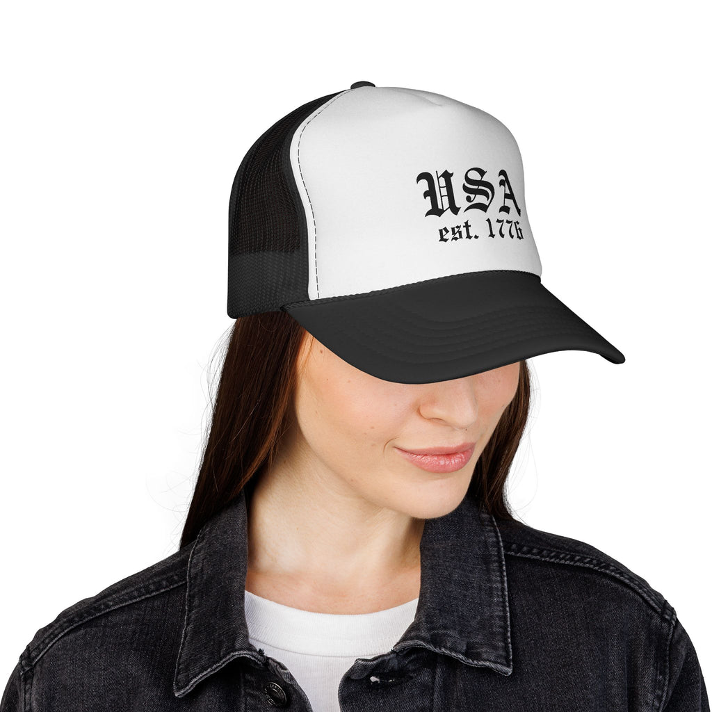 Old English USA Trucker Hat
