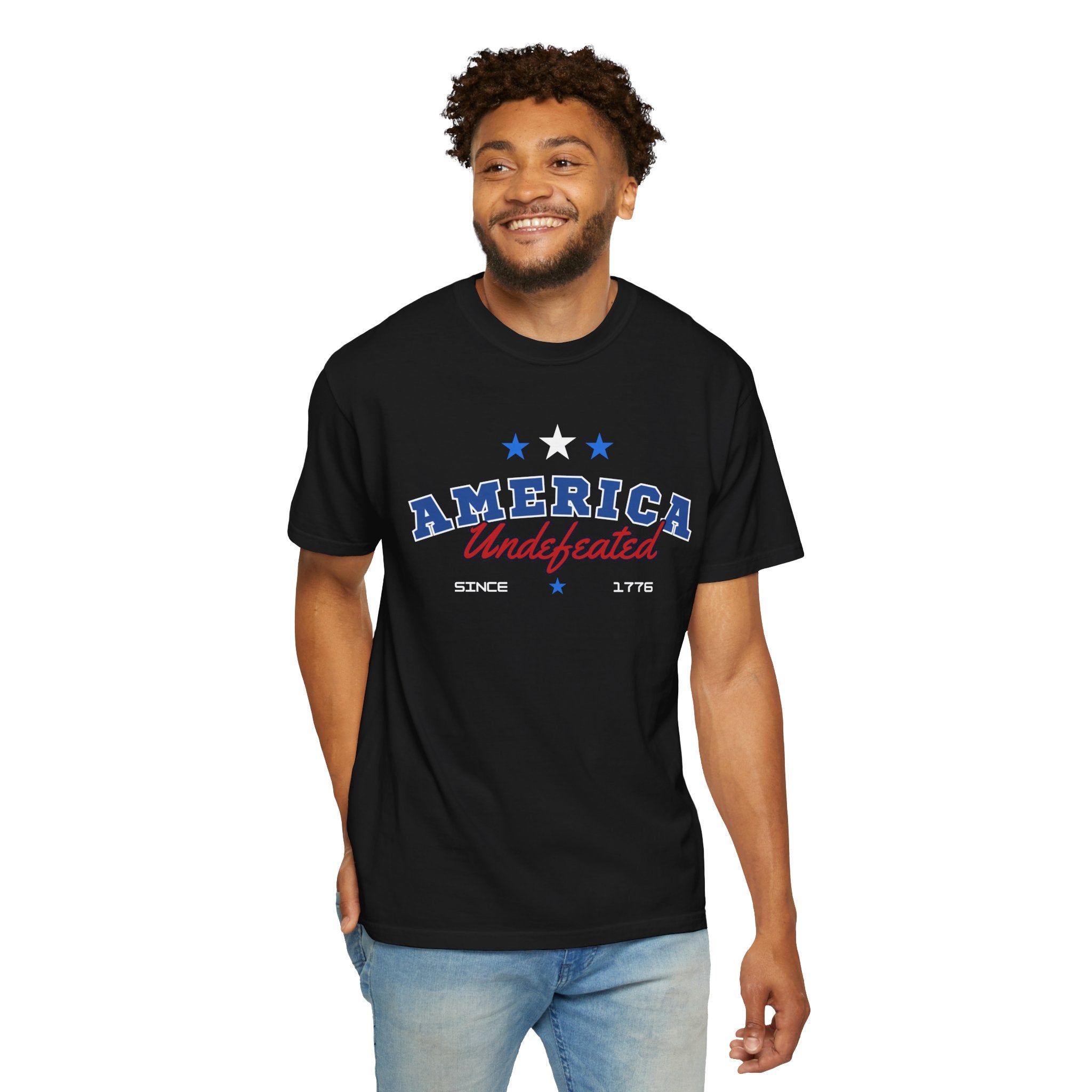 America Undefeated - Unisex Garment-Dyed T-shirt