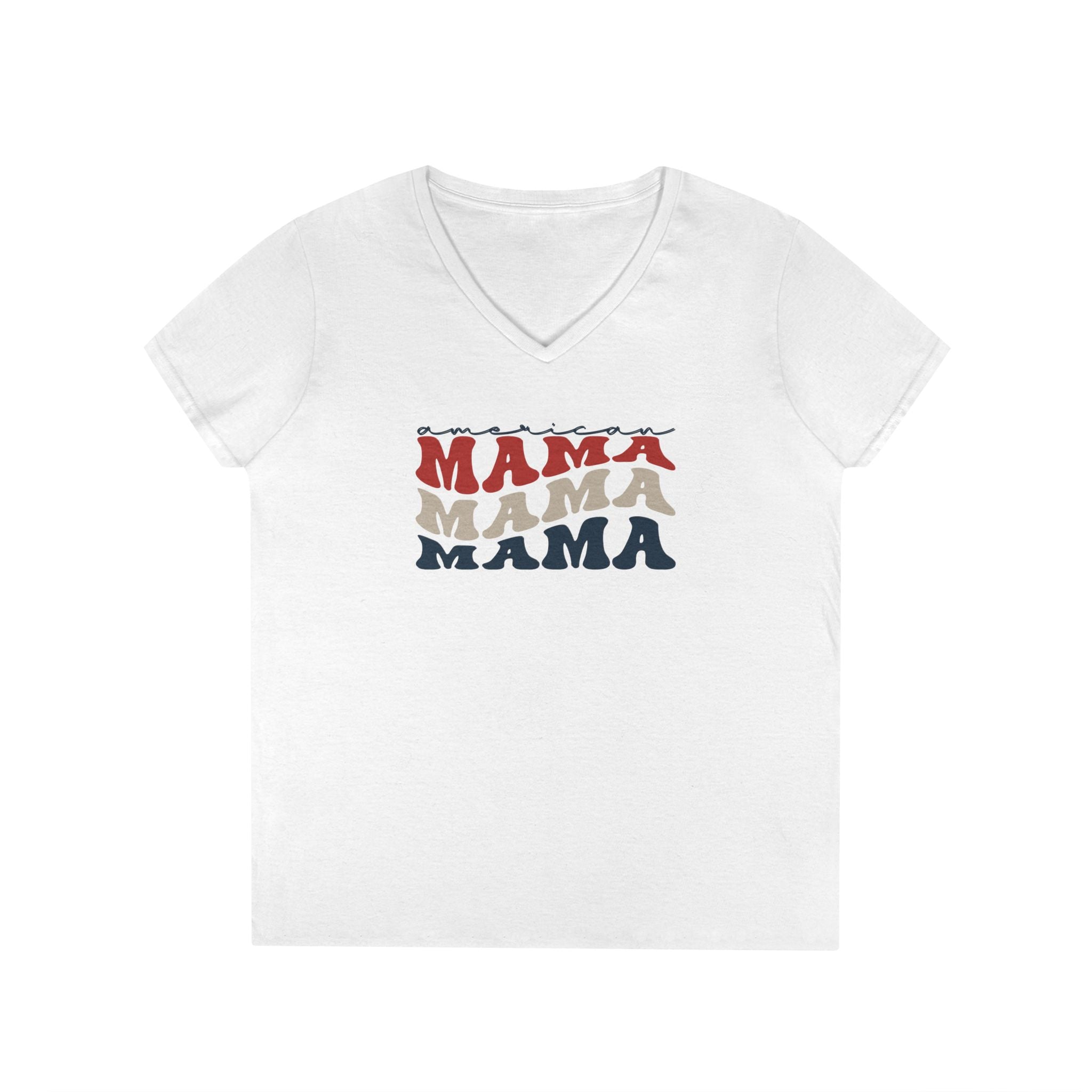 'Merica Mama Ladies' V-Neck